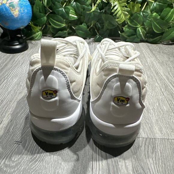 Nike Mens Air Vapormax Plus Triple White 924453-100 Running Shoes - Size 10 - Picture 5 of 11